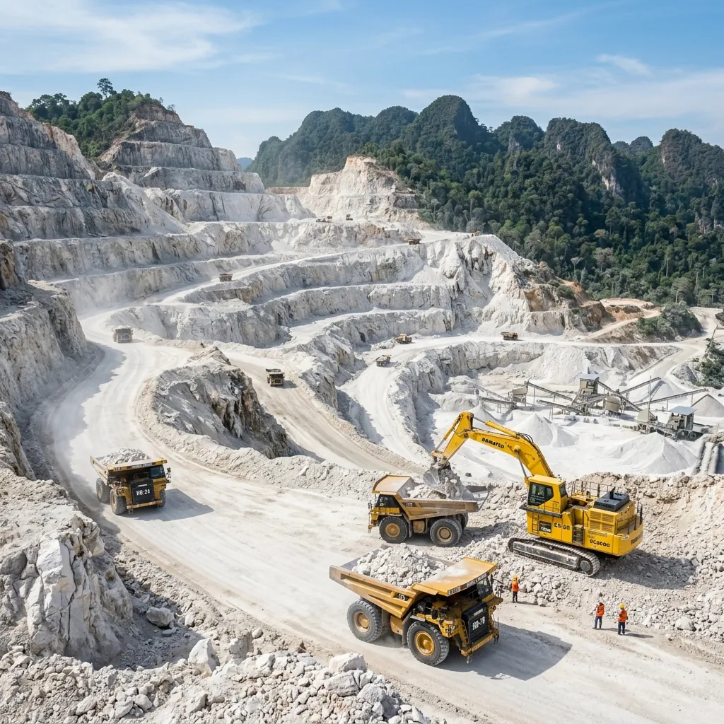 Operasional Tambang Terbuka Limestone PT MABN